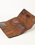OHLAY WALLET Hand Tooled  Genuine Leather women bag western handbag purse