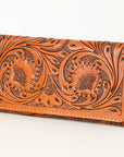 OHLAY WALLET Hand Tooled  Genuine Leather women bag western handbag purse