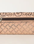 OHLAY WALLET Hand Tooled  Genuine Leather women bag western handbag purse