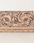 OHLAY WALLET Hand Tooled  Genuine Leather women bag western handbag purse