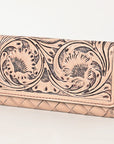 OHLAY WALLET Hand Tooled  Genuine Leather women bag western handbag purse