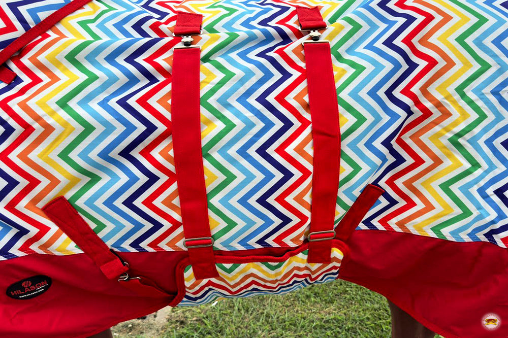 66&quot;- 84&quot; Hilason 1200D Winter Waterproof Turnout Horse Blanket Belly Wrap