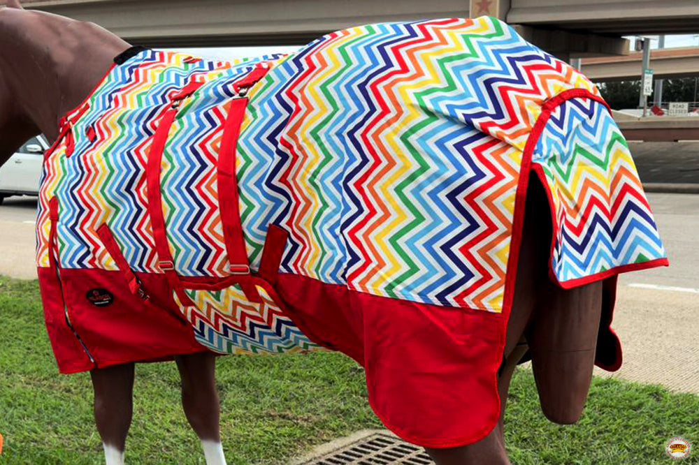 66&quot;- 84&quot; Hilason 1200D Winter Waterproof Turnout Horse Blanket Belly Wrap