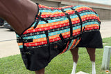 HILASON 1200D Winter Waterproof Horse Turnout Blanket Belly Wrap Tribal