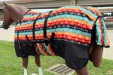 HILASON 1200D Winter Waterproof Horse Turnout Blanket Belly Wrap Tribal