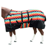 HILASON 1200D Winter Waterproof Horse Turnout Blanket Belly Wrap Tribal