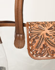 ADBG1186A American Darling Hand Tooled Genuine Leather Women Bag Western Handbag Purse