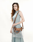 ADBG1186A American Darling Hand Tooled Genuine Leather Women Bag Western Handbag Purse