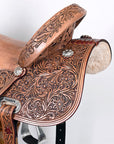 HILASON Western Horse Ranch Roping Saddle Riding Brown