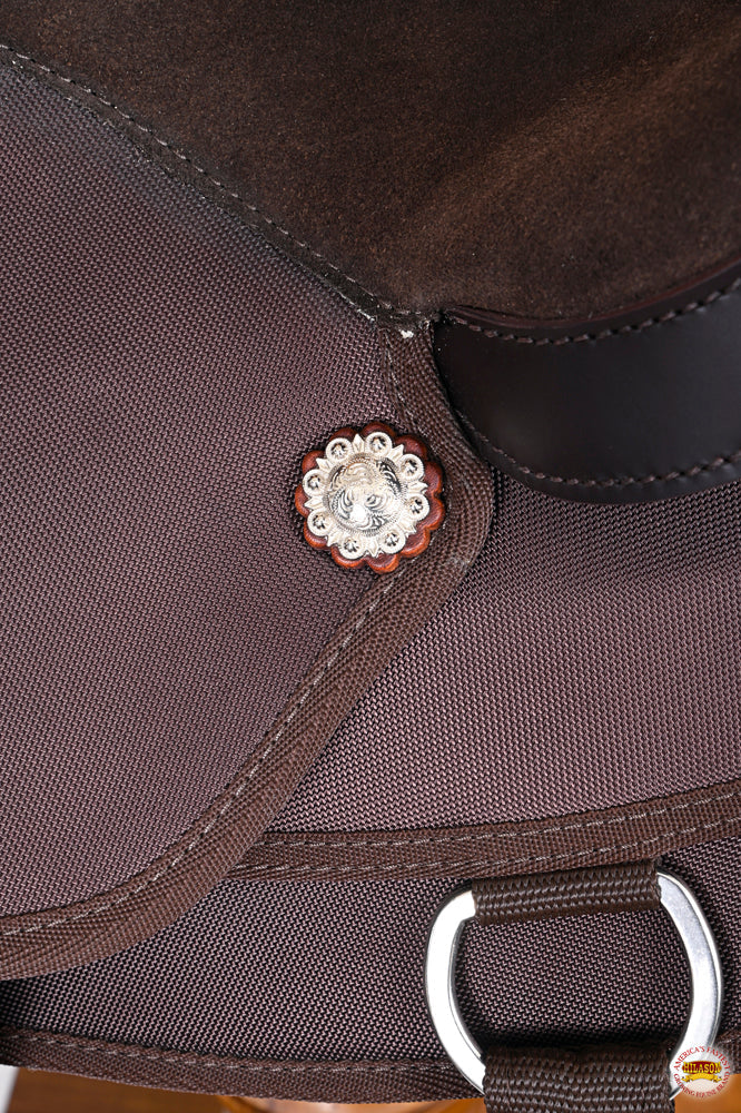 Hilason Flex Tree Western Horse Saddle Cordura Synthetic Trail &amp; Pleasure