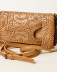 American Darling Clutch Hand Tooled Genuine Leather Women Bag Western Handbag Purse