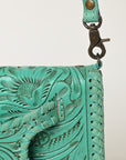 American Darling Clutch Hand Tooled Genuine Leather Women Bag Western Handbag Purse