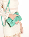 American Darling Clutch Hand Tooled Genuine Leather Women Bag Western Handbag Purse