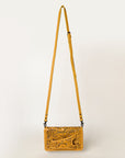 American Darling Clutch Hand Tooled Genuine Leather Women Bag Western Handbag Purse