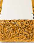 American Darling Clutch Hand Tooled Genuine Leather Women Bag Western Handbag Purse