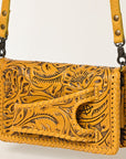 American Darling Clutch Hand Tooled Genuine Leather Women Bag Western Handbag Purse