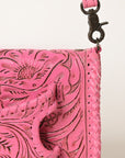 American Darling Clutch Hand Tooled Genuine Leather Women Bag Western Handbag Purse
