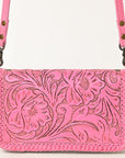 American Darling Clutch Hand Tooled Genuine Leather Women Bag Western Handbag Purse