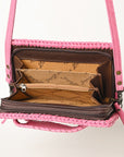 American Darling Clutch Hand Tooled Genuine Leather Women Bag Western Handbag Purse