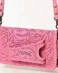 American Darling Clutch Hand Tooled Genuine Leather Women Bag Western Handbag Purse