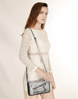 American Darling Clutch Hand Tooled Genuine Leather Women Bag Western Handbag Purse