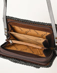 American Darling Clutch Hand Tooled Genuine Leather Women Bag Western Handbag Purse