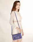 American Darling Clutch Hand Tooled Genuine Leather Women Bag Western Handbag Purse