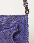 American Darling Clutch Hand Tooled Genuine Leather Women Bag Western Handbag Purse
