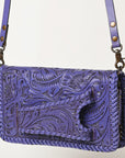 American Darling Clutch Hand Tooled Genuine Leather Women Bag Western Handbag Purse