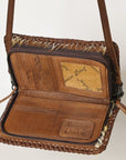 American Darling Clutch Hand Tooled Genuine Leather Women Bag Western Handbag Purse