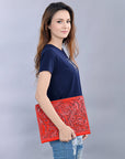 American Darling Hand Tooled Genuine Leather Women Bag Western Handbag Purse