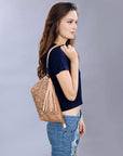 American Darling Hand Tooled Genuine Leather Women Bag Western Handbag Purse