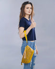 American Darling Hand Tooled Genuine Leather Women Bag Western Handbag Purse