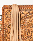 American Darling Hand Tooled Genuine Leather Women Bag Western Handbag Purse