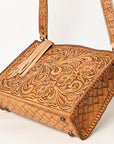 American Darling Hand Tooled Genuine Leather Women Bag Western Handbag Purse