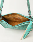American Darling Hand Tooled Genuine Leather Women Bag Western Handbag Purse