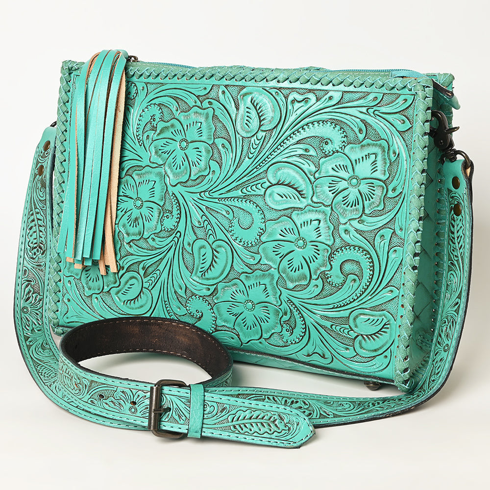 American Darling Hand Tooled Genuine Leather Women Bag Western Handbag Purse