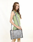 American Darling Hand Tooled Genuine Leather Women Bag Western Handbag Purse