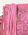 American Darling Hand Tooled Genuine Leather Women Bag Western Handbag Purse