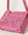 American Darling Hand Tooled Genuine Leather Women Bag Western Handbag Purse
