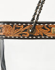 American Darling ADBG1238 Tote Hand Tooled Genuine Leather women bag western handbag purse