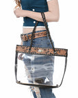 American Darling ADBG1238 Tote Hand Tooled Genuine Leather women bag western handbag purse