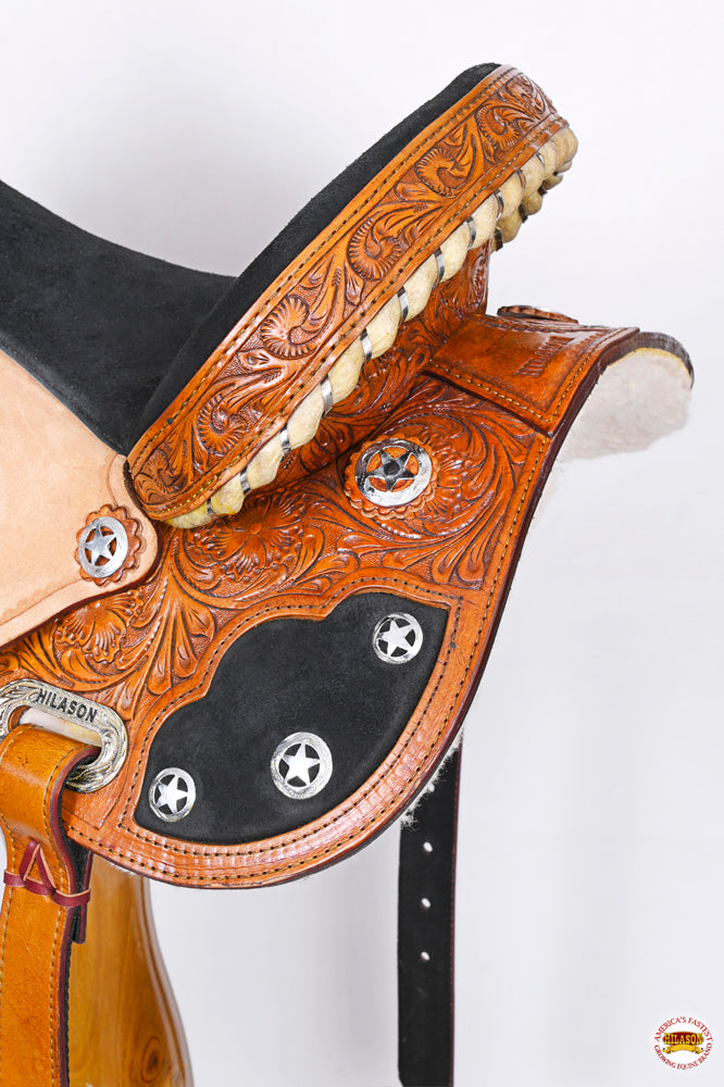 Western Horse Saddle American Leather Flex Trail Barrel Hilason