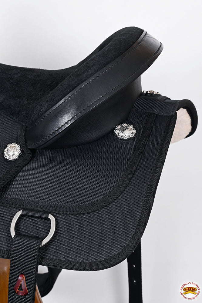 Hilason Flex Tree Western Horse Saddle Cordura Synthetic Trail &amp; Pleasure