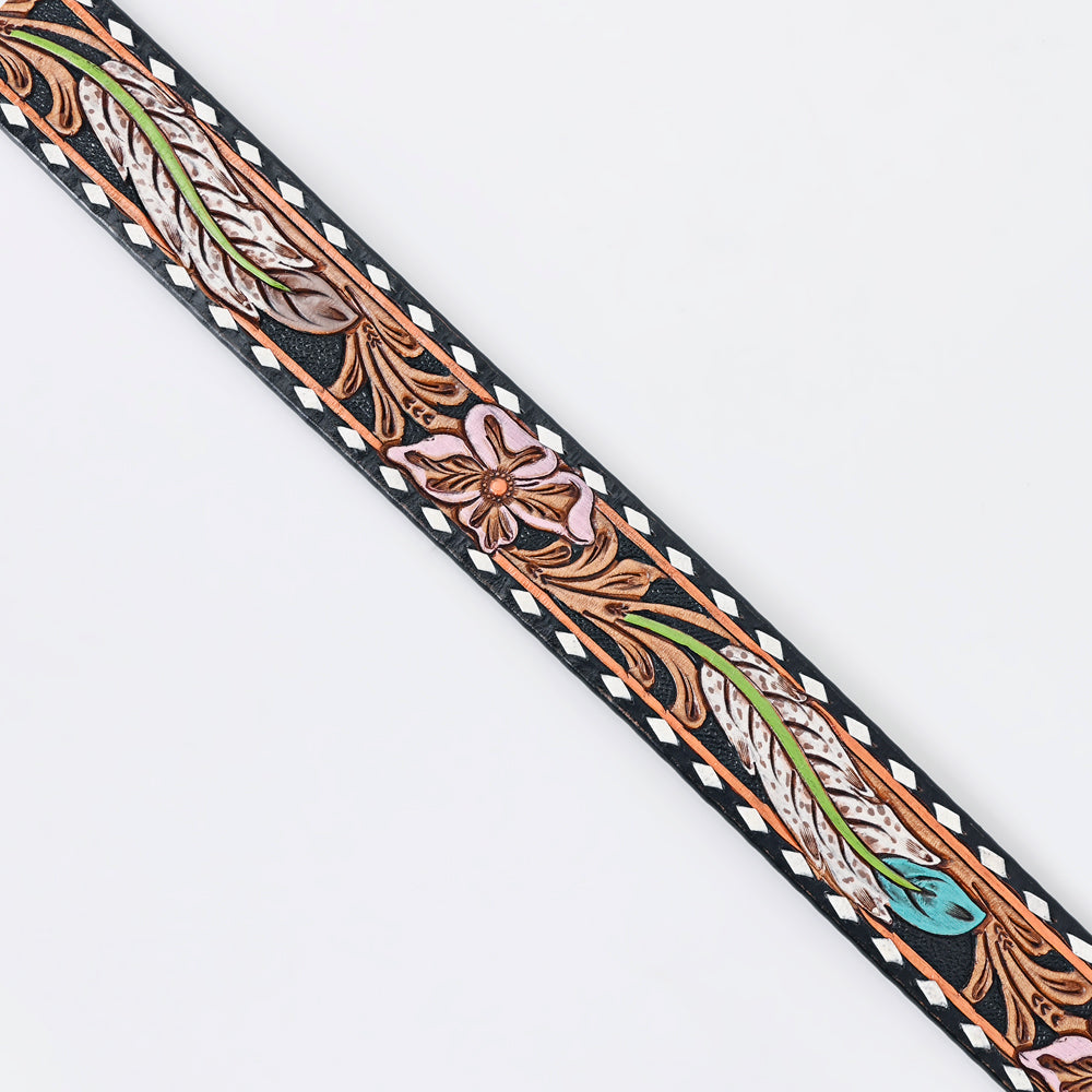American Darling Beautifully Hand Tooled Genuine American Leather Belt Men and  Women