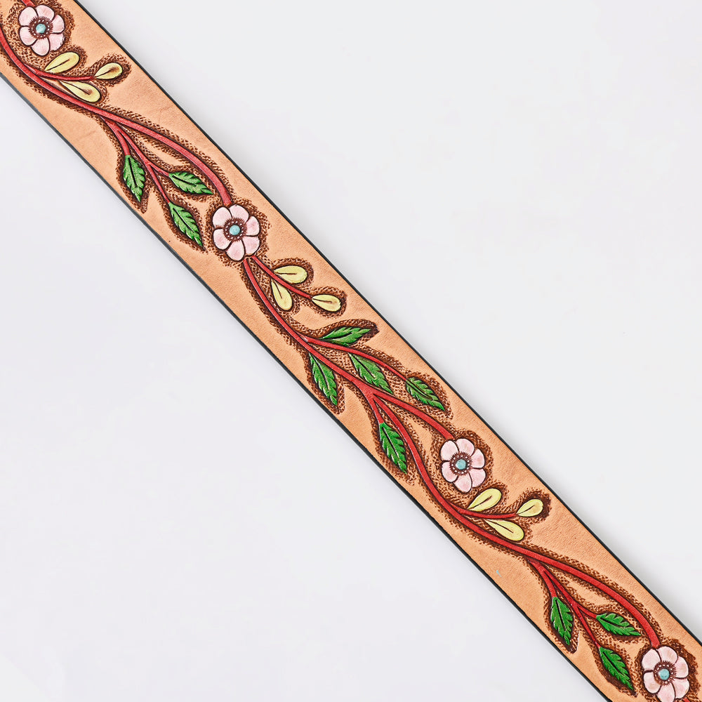 American Darling Beautifully Hand Tooled Genuine American Leather Belt Men and  Women