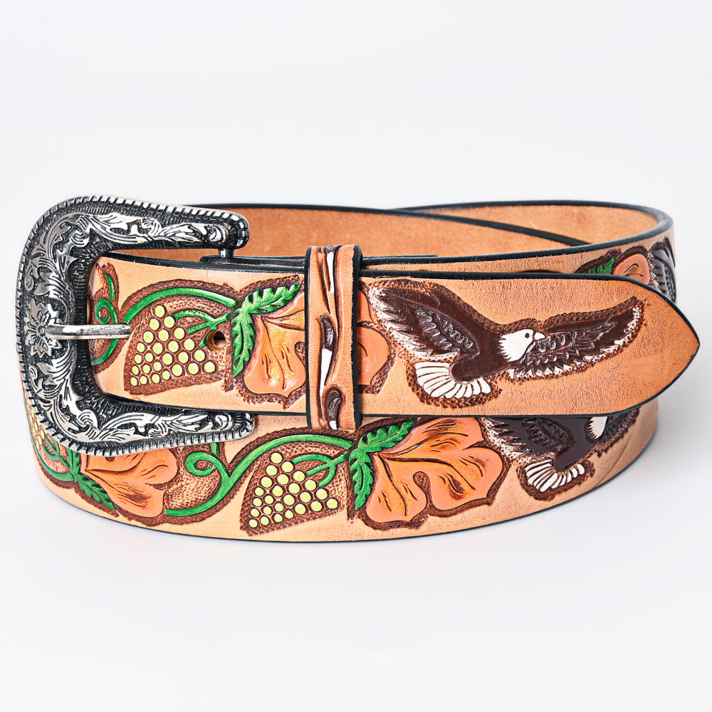 American Darling Beautifully Hand Tooled Genuine American Leather Belt Men and  Women