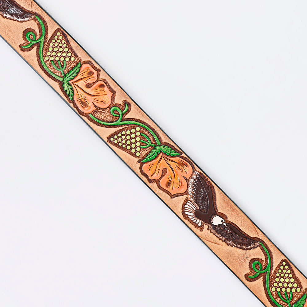 American Darling Beautifully Hand Tooled Genuine American Leather Belt Men and  Women