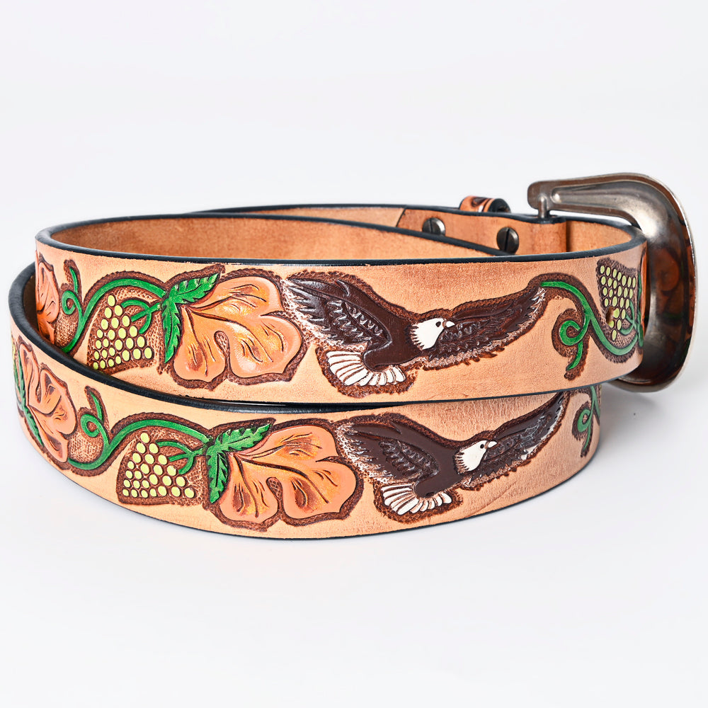 American Darling Beautifully Hand Tooled Genuine American Leather Belt Men and  Women
