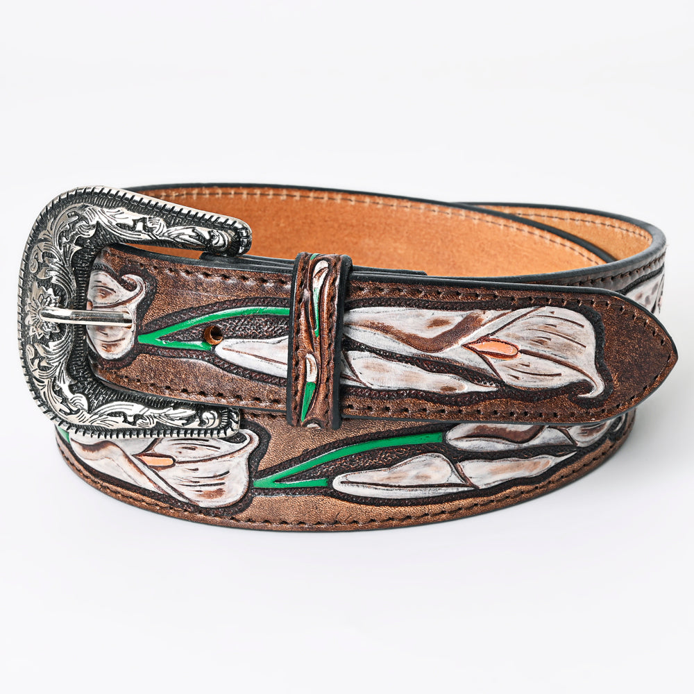 American Darling Beautifully Hand Tooled Genuine American Leather Belt Men and  Women